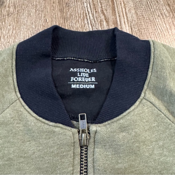 Olive Green ALF Zip Up Sweater - Picture 4 of 12